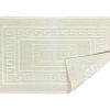 Tappeto Bagno Doccia Spugna Tinta Unita Torino Tappetino Super Assorbente In Cotone Pelo Corto Con Greca 7355 TAP TORINOO PANNA DETT