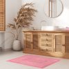 Tappeto Bagno Doccia Spugna Tinta Unita Torino Tappetino Super Assorbente In Cotone Pelo Corto Con Greca 7369 TAP TORINOO ROSA AMBIENT