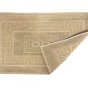 Tappeto Bagno Doccia Spugna Tinta Unita Torino Tappetino Super Assorbente In Cotone Pelo Corto Con Greca 7295 TAP TORINOO TORTORA DETT