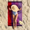 Telo Mare Jacquard Spugna Asciugamano Spiaggia Disegno Life Tree 90 TELO LIFE TREE VIOLA AMBIENT