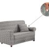 Copridivano Antimacchia Elasticizzato Divano Penisola Angolare Componibile Fantasy 3588 ZOOM FANTASY LINEARE GRIGIO