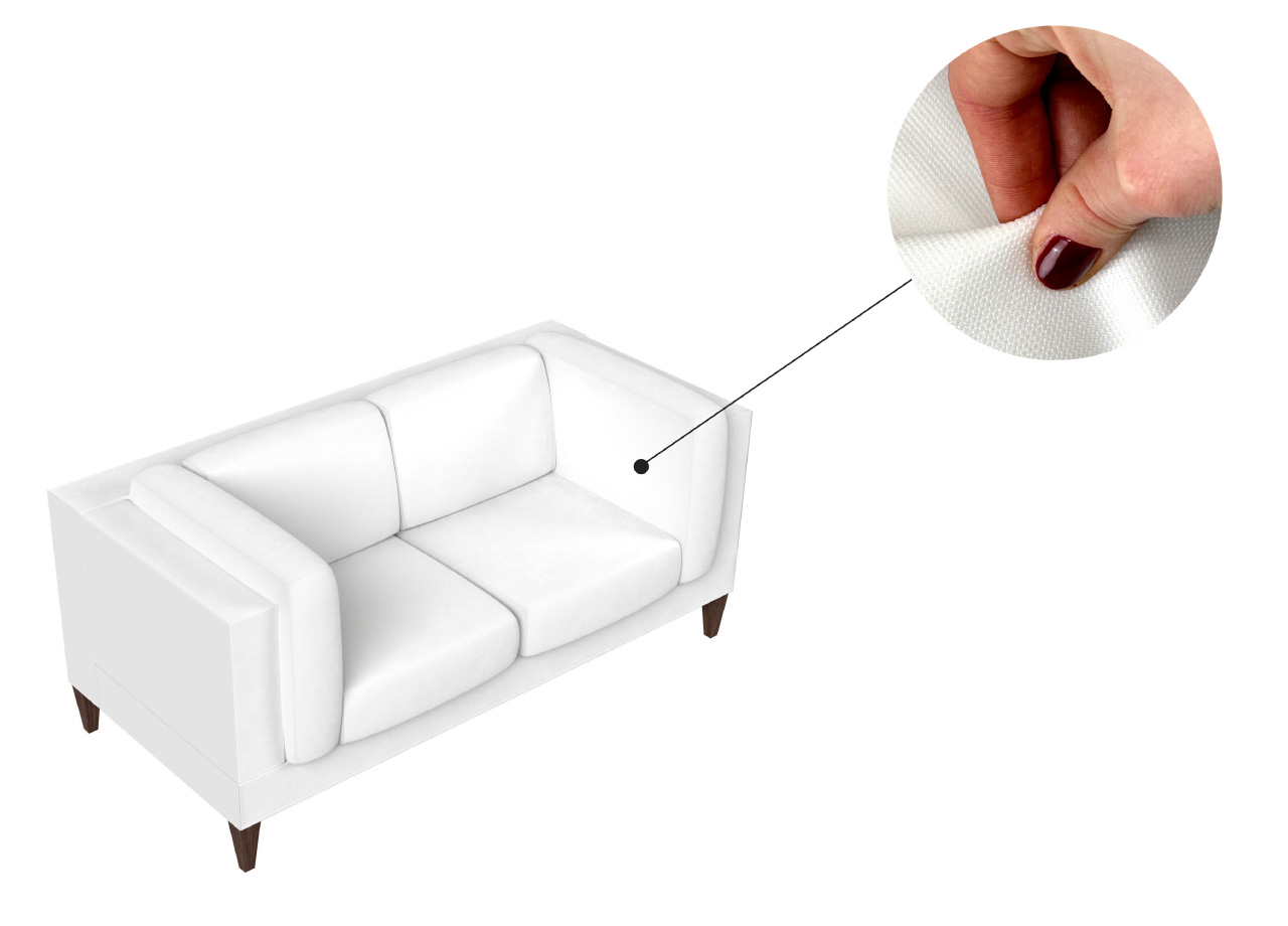 Coppia Copriseduta Antimacchia Elasticizzato Tinta Unita Modello Magic 1109 ZOOM SEDUTA EASY BIANCO