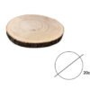 Dischetto Legno Rotondo Base Tronco Decorativo Sottopiatto Sottobicchiere - Thumbnail Image 579