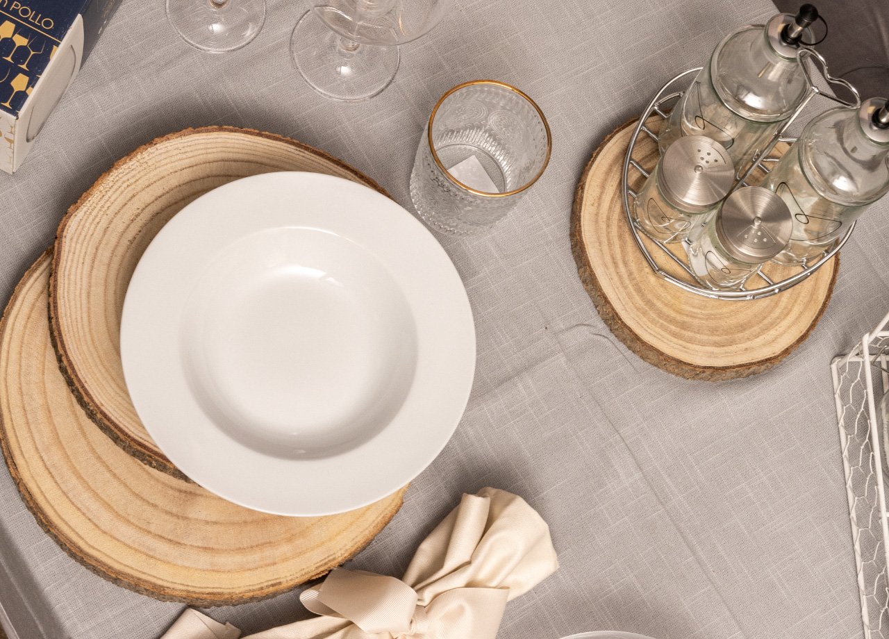 Dischetto Legno Rotondo Base Tronco Decorativo Sottopiatto Sottobicchiere - immagine 580