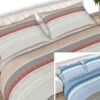 Completo Lenzuola 100% Cotone Made Italy Fantasia Rigata Banded C.N 46 Completo Lenzuola 100% Cotone Made Italy Fantasia Rigata Banded C.N - Thumbnail Image 1