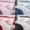 Completo Lenzuola Linea Pensieri Delicati 100% Cotone Disegno Renna - Thumbnail Image 1
