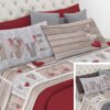 Completo Lenzuola Linea Pensieri Delicati 100% Cotone Disegno Shabby Love - Thumbnail Image 1