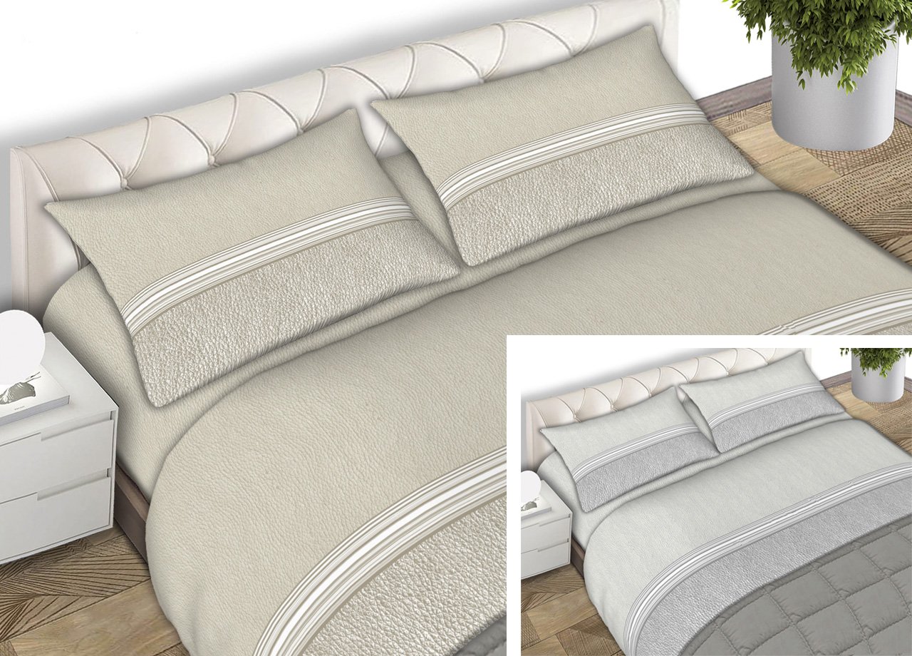 Completo Lenzuola 100% Cotone Made Italy Fantasia Skin C.N. 1 Completo Lenzuola 100% Cotone Made Italy Fantasia Skin C.N. - immagine 1