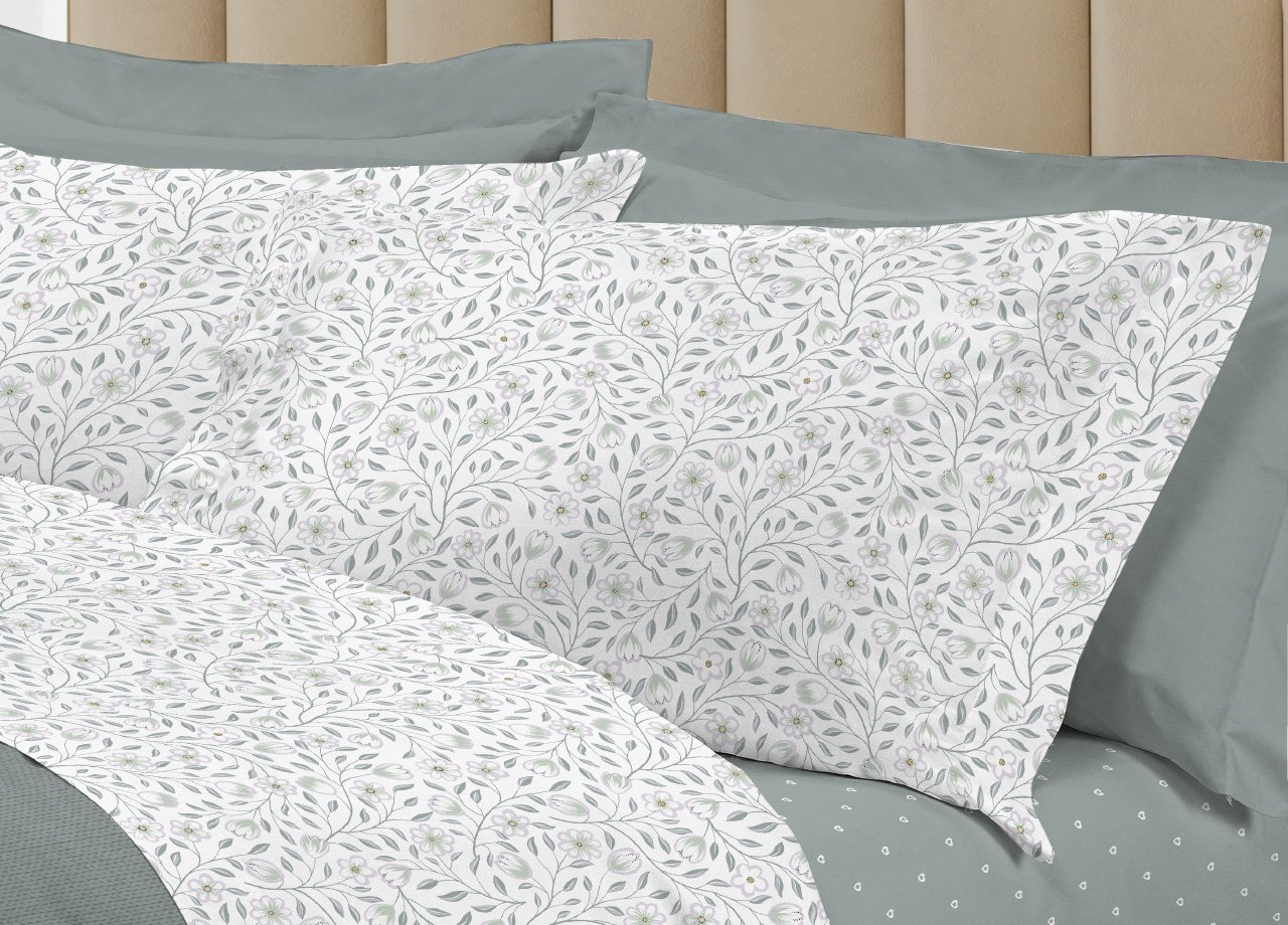 Completo Lenzuola Letto 100% Cotone Italy 3027 Disegno Melody - immagine 36