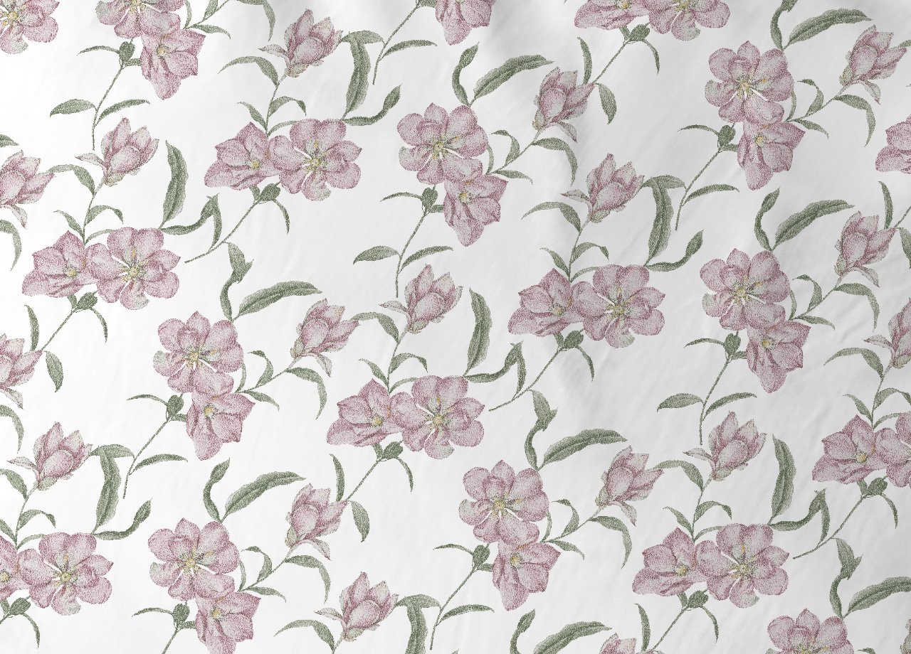 Completo Lenzuola Letto In 100% Cotone Made Italy Disegno Magnolia 209 Completo Lenzuola Letto In 100% Cotone Made Italy Disegno Magnolia - immagine 387