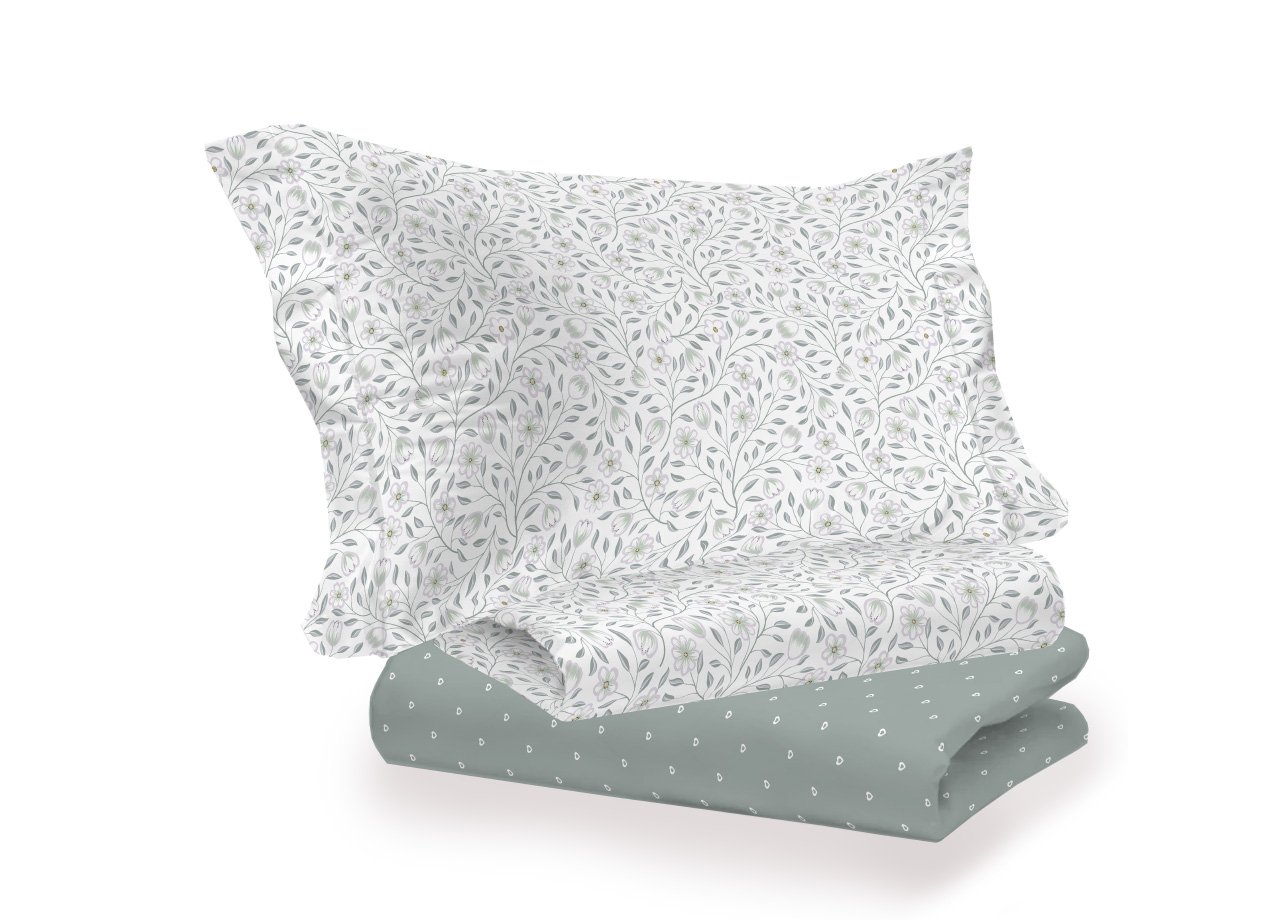 Completo Lenzuola Letto 100% Cotone Italy 3027 Disegno Melody - immagine 37