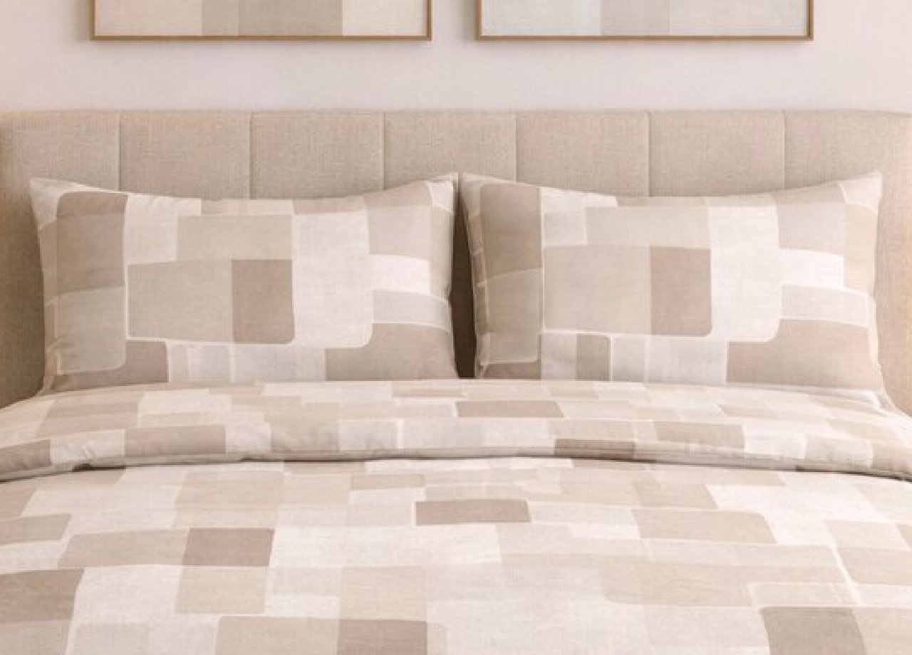 Completo Lenzuola Letto In 100% Cotone Made Italy Disegno Brick 527 Completo Lenzuola Letto In 100% Cotone Made Italy Disegno Brick - immagine 17