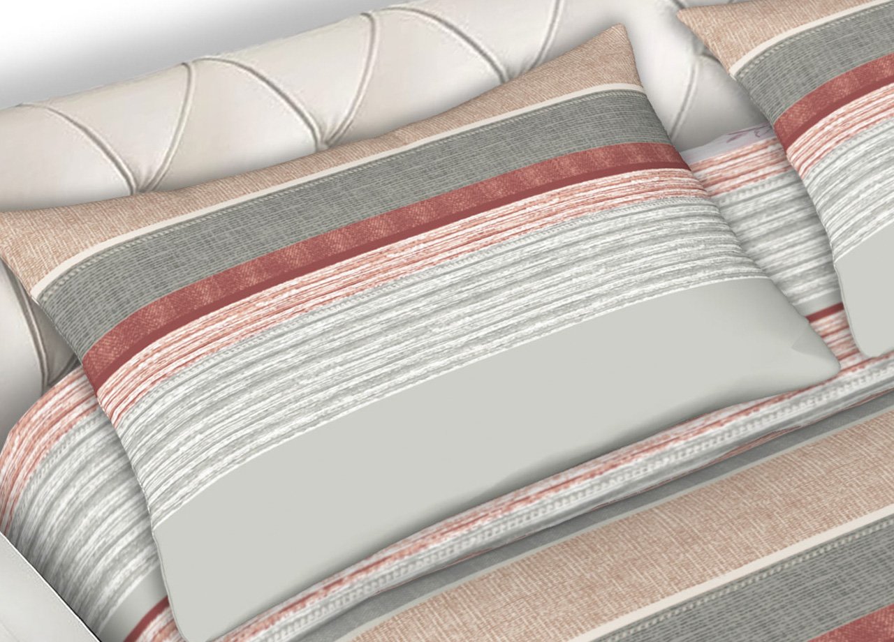 Completo Lenzuola 100% Cotone Made Italy Fantasia Rigata Banded C.N 44 Completo Lenzuola 100% Cotone Made Italy Fantasia Rigata Banded C.N - immagine 463