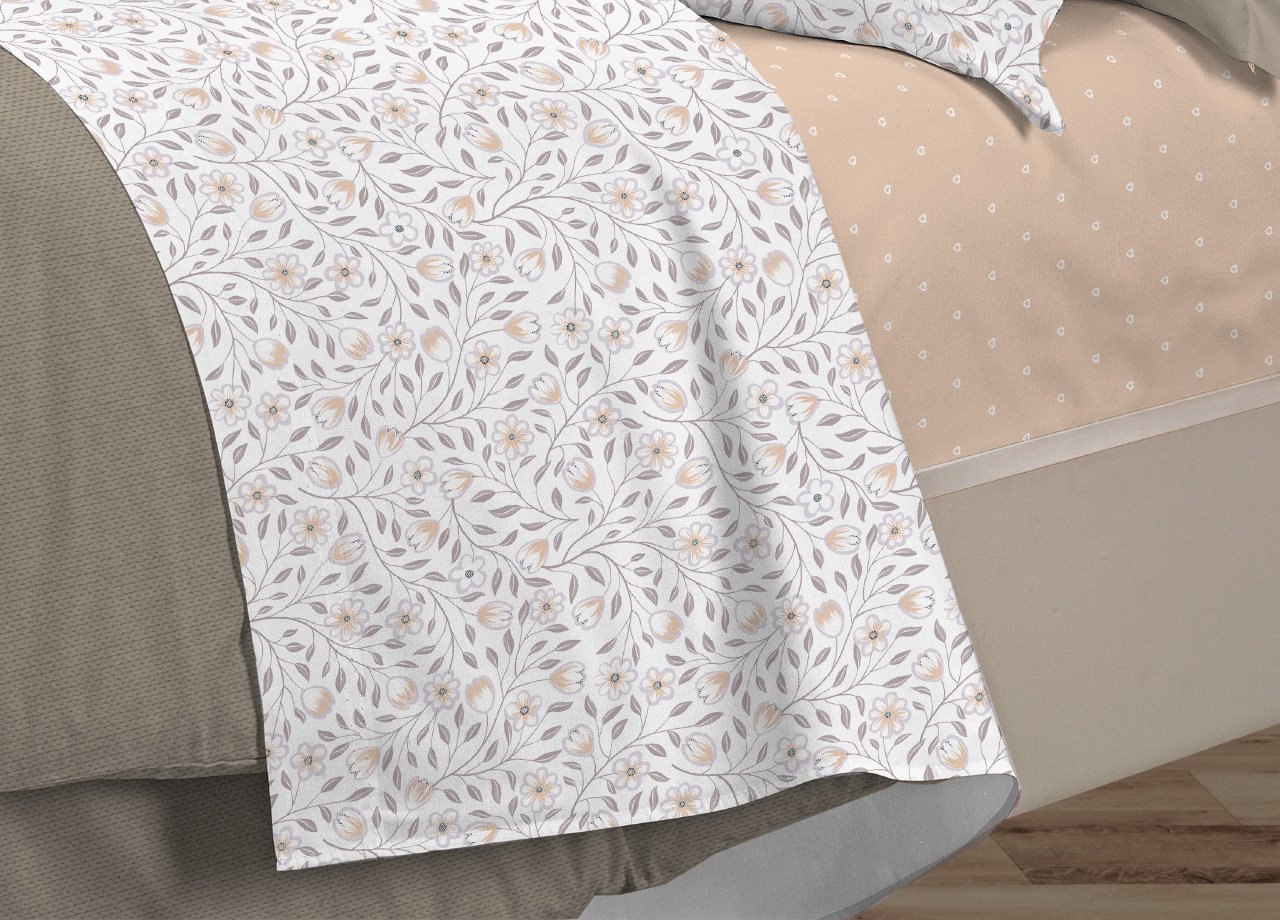 Completo Lenzuola Letto 100% Cotone Italy 3027 Disegno Melody - immagine 27