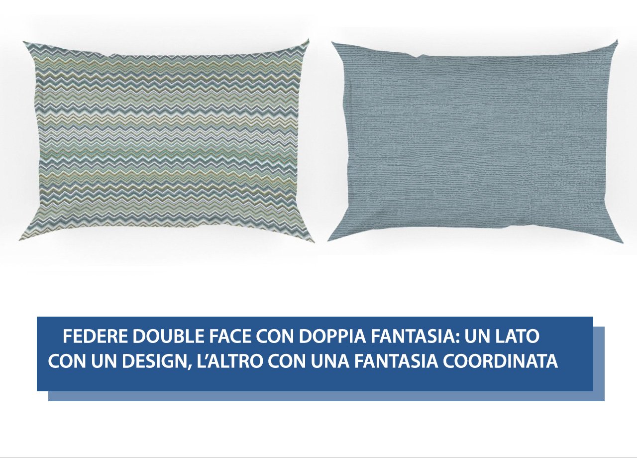 Coppia Di Federe Piazzate In 100% Cotone In Fantasia Baia Bottoni Laterali 70 Coppia Di Federe Piazzate In 100% Cotone In Fantasia Baia Bottoni Laterali - immagine 15
