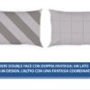 Completo Lenzuola Letto In 100% Cotone Made Italy Disegno Elite - Thumbnail Image 4