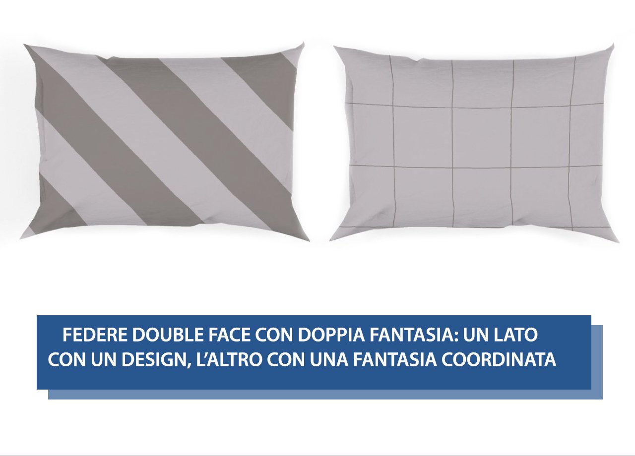 Completo Lenzuola Letto In 100% Cotone Made Italy Disegno Elite - immagine 4