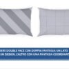 Completo Lenzuola Letto In 100% Cotone Made Italy Disegno Elite - Thumbnail Image 16