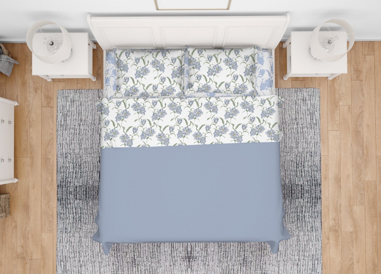 Completo Lenzuola Letto In 100% Cotone Made Italy Disegno Magnolia 206 Completo Lenzuola Letto In 100% Cotone Made Italy Disegno Magnolia - immagine 384