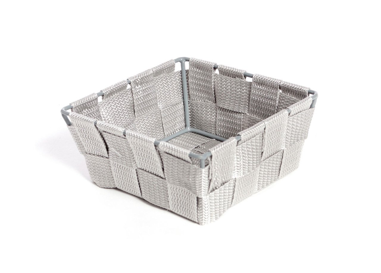 Contenitore Rattan Decorativo Cestino Portaoggetti 14x14x6 Tinta Unita - immagine 458