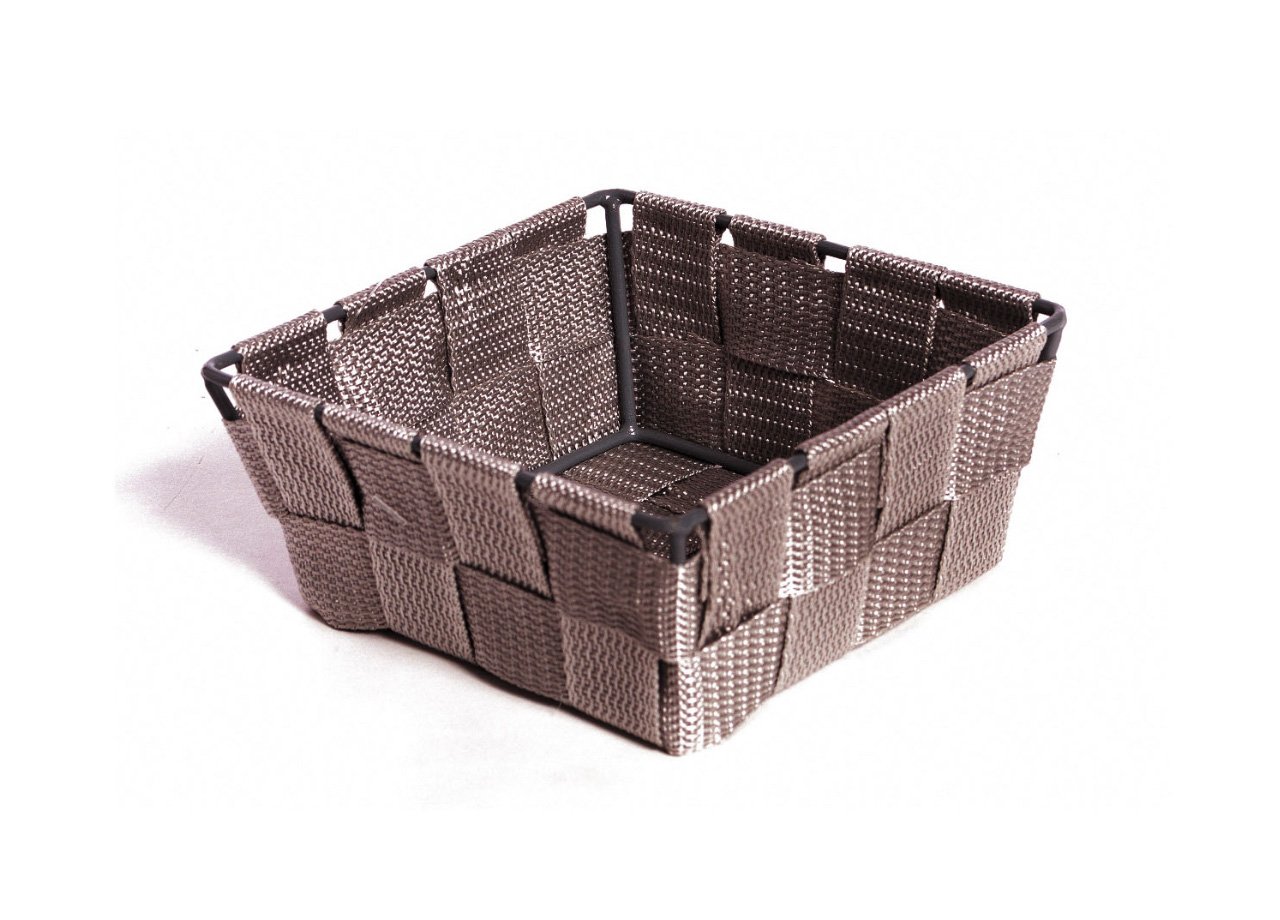 Contenitore Rattan Decorativo Cestino Portaoggetti 14x14x6 Tinta Unita - immagine 462
