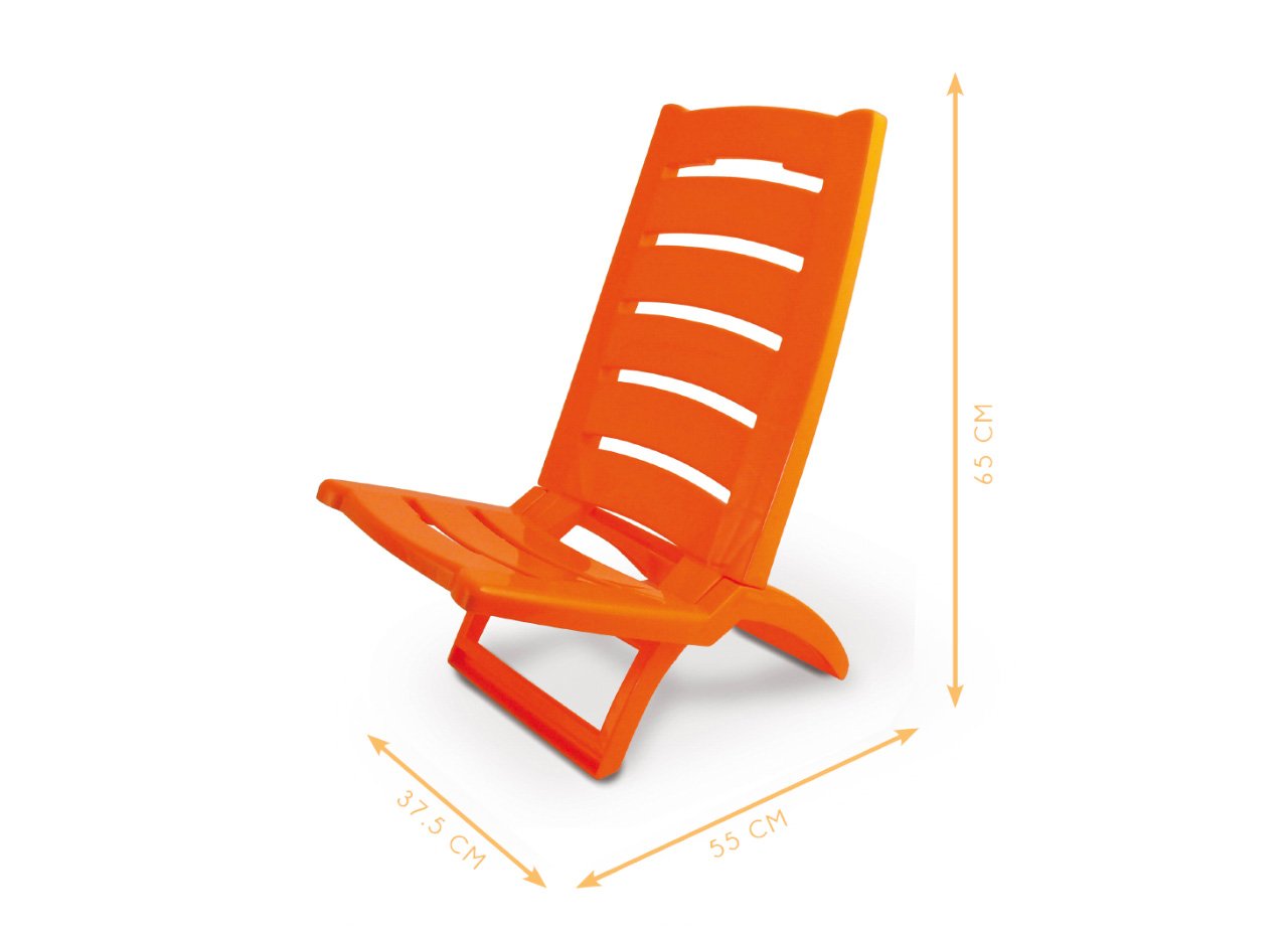 Sedia Camping Spiaggia Pieghevole Spiaggina Portatile Plastica Mod. Linosa - immagine 944