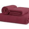 Asciugamani Salvietta Bagno In Morbida Spugna Modello Sophie Colore Bordeaux - Thumbnail Image 1