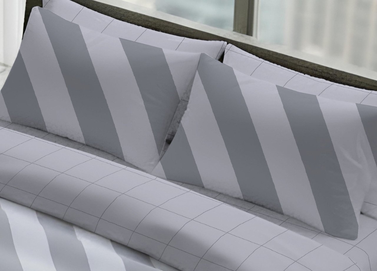 Completo Lenzuola Letto In 100% Cotone Made Italy Disegno Elite - immagine 15