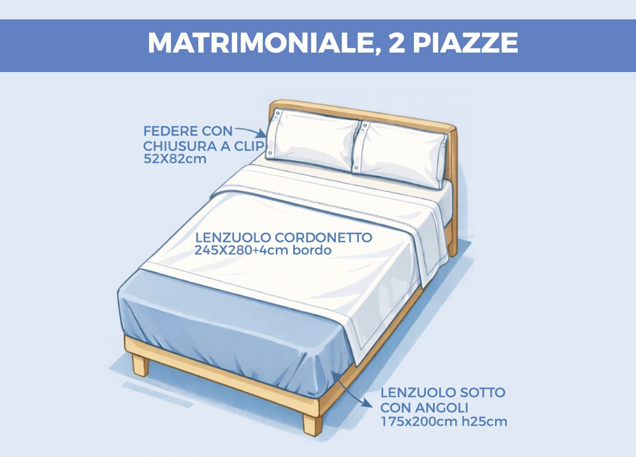 Completo Lenzuola Bicolor Estate Inverno In 100% Cotone Tinta Unita Amici - immagine 9