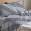 Completo Lenzuola Letto In 100% Cotone Made Italy Disegno Elite - Thumbnail Image 13