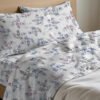 Completo Lenzuola Letto In 100% Cotone Made Italy Disegno Petalo - Thumbnail Image 1