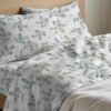 Completo Lenzuola Letto In 100% Cotone Made Italy Disegno Petalo - Thumbnail Image 12
