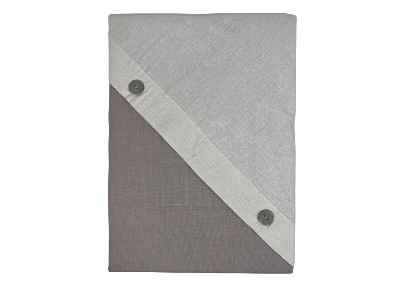 Completo Lenzuola Bicolor Estate Inverno In 100% Cotone Tinta Unita Amici - immagine 23
