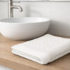 Asciugamani Salvietta Bagno In Morbida Spugna Modello Boutique Colore Bianco - Thumbnail Image 9