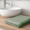 Asciugamani Salvietta Bagno In Morbida Spugna Modello Boutique Colore Salvia - Thumbnail Image 9