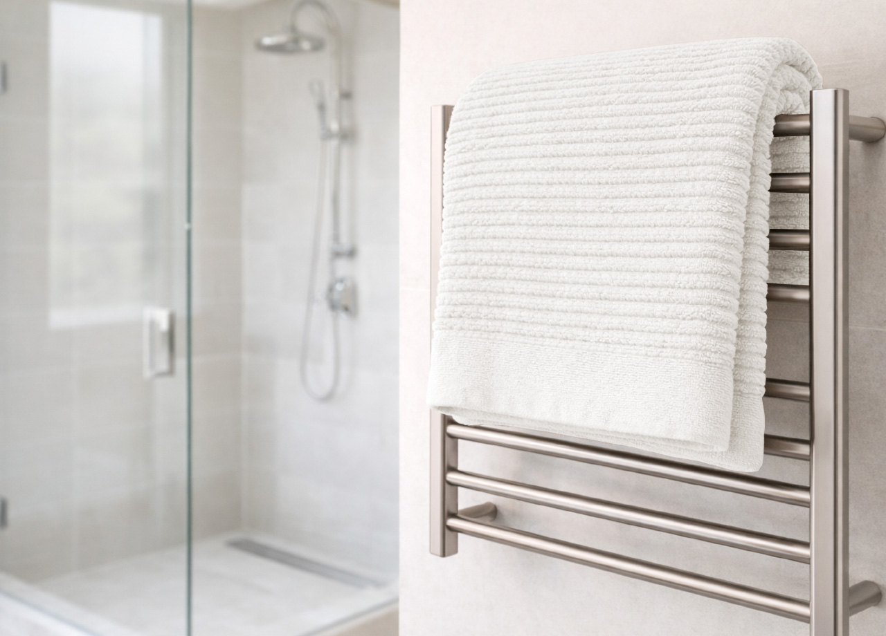 Asciugamani Salvietta Bagno In Morbida Spugna Modello Boutique Colore Bianco - immagine 11