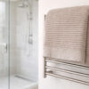 Asciugamani Salvietta Bagno In Morbida Spugna Modello Boutique Colore Tortora - Thumbnail Image 11