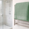 Asciugamani Salvietta Bagno In Morbida Spugna Modello Boutique Colore Salvia - Thumbnail Image 11