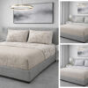 Completo Lenzuola Letto 100% Cotone Made In Italy Disegno Mitril - Thumbnail Image 1