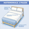 Completo Lenzuola Letto 100% Cotone Made In Italy Disegno Mitril - Thumbnail Image 9