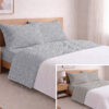 Completo Lenzuola Letto In 100% Cotone Made Italy Disegno Mosaico 324 Completo Lenzuola Letto In 100% Cotone Made Italy Disegno Mosaico - Thumbnail Image 1