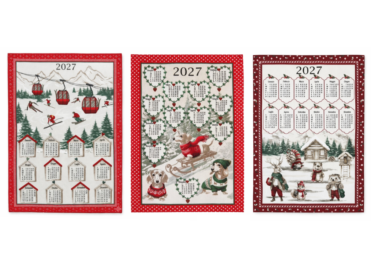 Set 6 Strofinaccio Calendario Asciugamano Cucina Natale Made In Italy 58 Set 6 Strofinaccio Calendario Asciugamano Cucina Natale Made In Italy - immagine 6