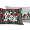 Coppia Federe Cuscino Letto Double Face 100% Cotone Disegno Snow GI 7 Coppia Federe Cuscino Letto Double Face 100% Cotone Disegno Snow GI - Thumbnail Image 1
