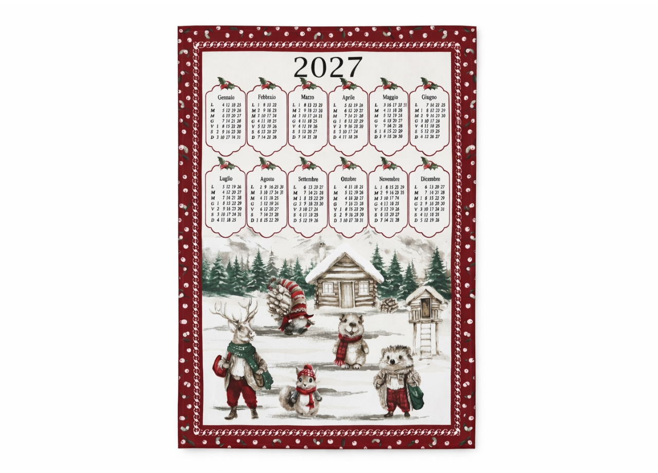 Set 6 Strofinaccio Calendario Asciugamano Cucina Natale Made In Italy 59 Set 6 Strofinaccio Calendario Asciugamano Cucina Natale Made In Italy - immagine 7
