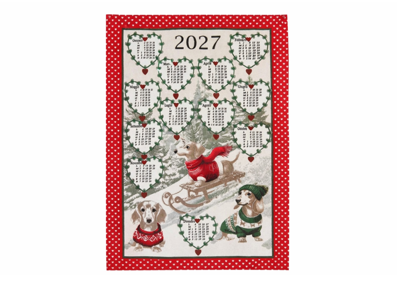 Set 6 Strofinaccio Calendario Asciugamano Cucina Natale Made In Italy 60 Set 6 Strofinaccio Calendario Asciugamano Cucina Natale Made In Italy - immagine 8