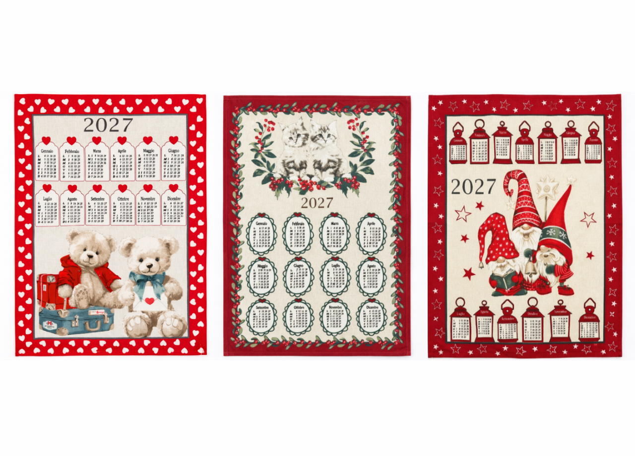 Set 6 Strofinaccio Calendario Asciugamano Cucina Natale Made In Italy 54 Set 6 Strofinaccio Calendario Asciugamano Cucina Natale Made In Italy - immagine 2