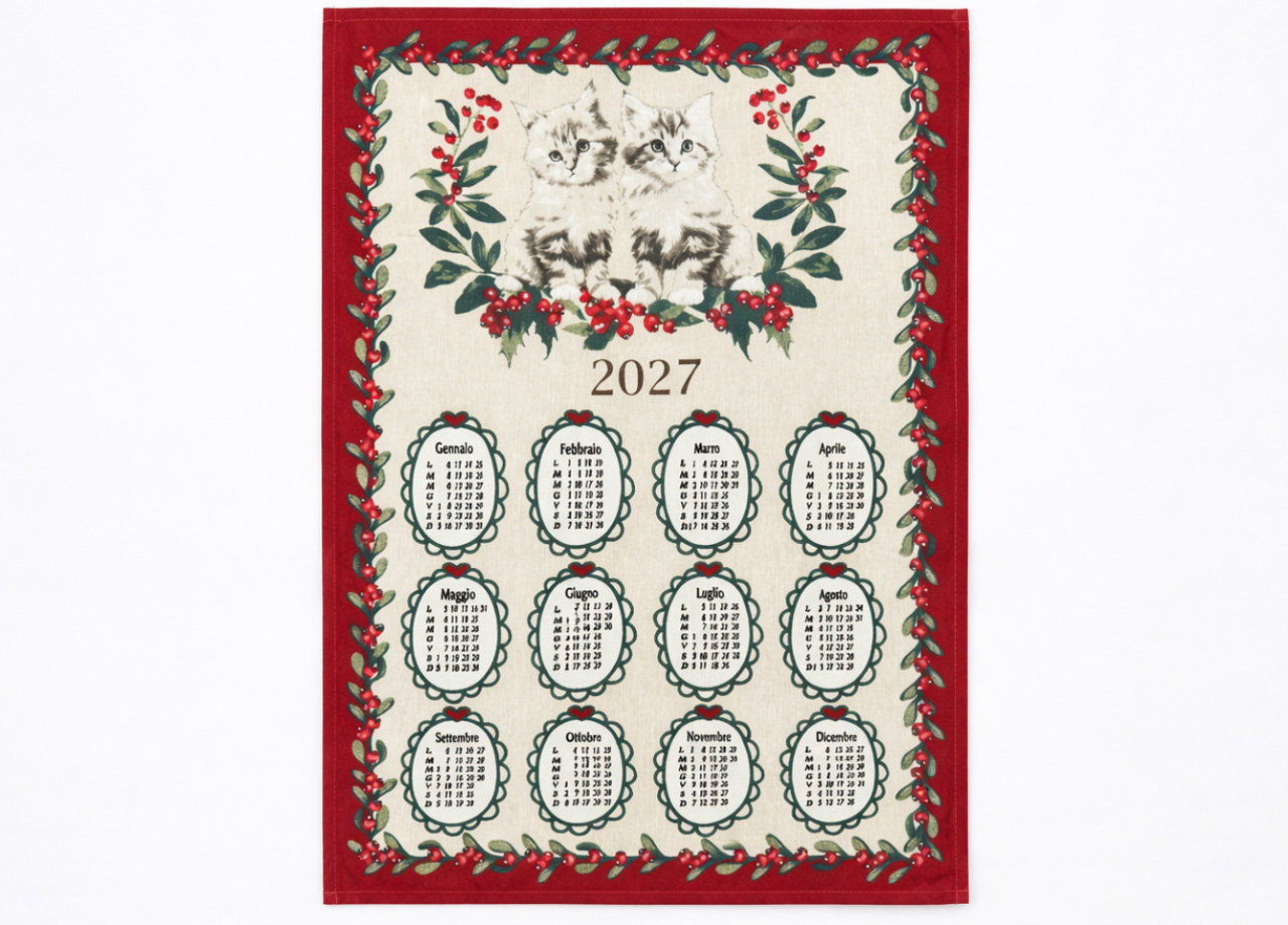 Set 6 Strofinaccio Calendario Asciugamano Cucina Natale Made In Italy 55 Set 6 Strofinaccio Calendario Asciugamano Cucina Natale Made In Italy - immagine 3