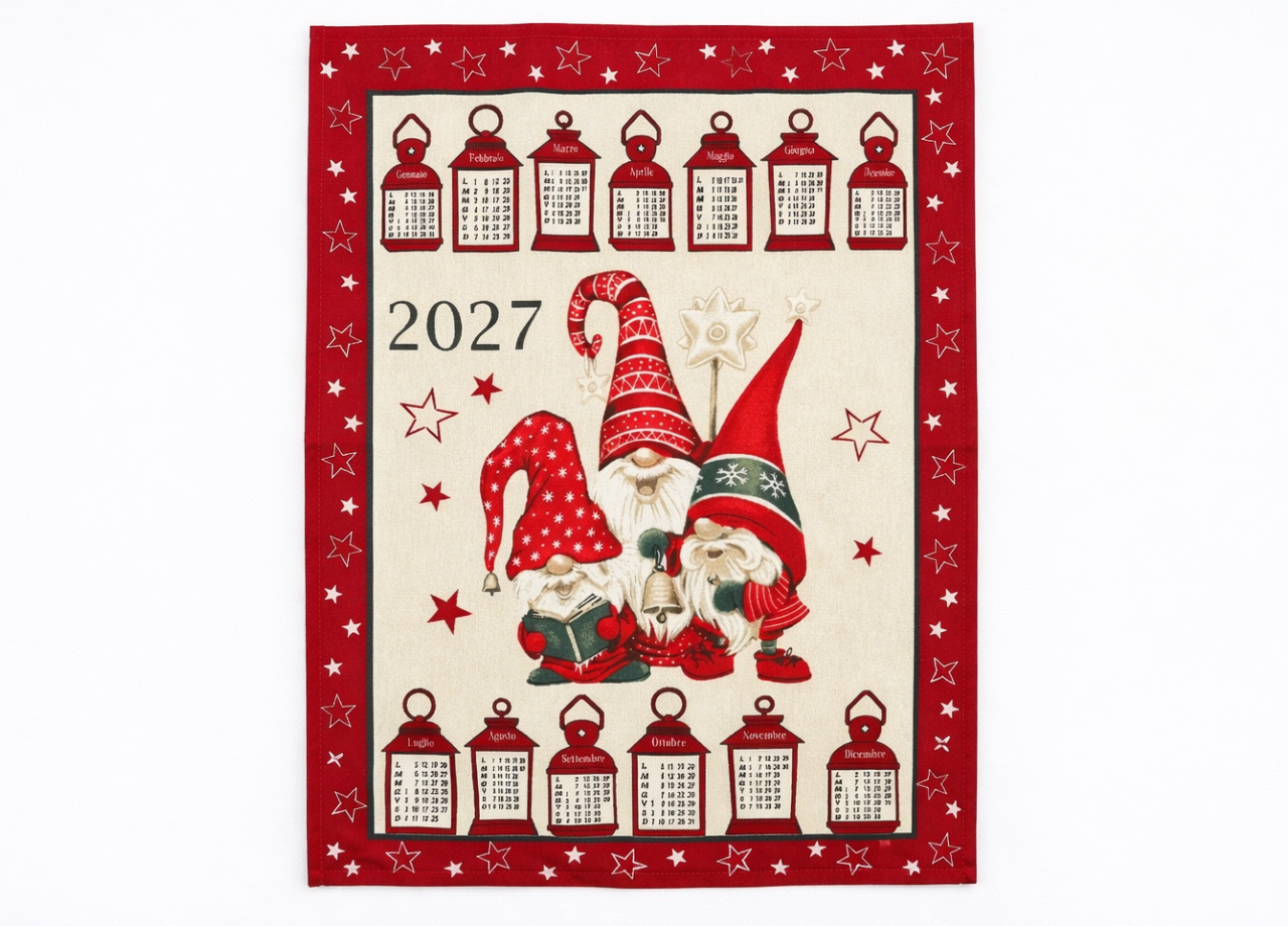 Set 6 Strofinaccio Calendario Asciugamano Cucina Natale Made In Italy 56 Set 6 Strofinaccio Calendario Asciugamano Cucina Natale Made In Italy - immagine 4