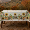 Tovaglia Autunnale Copritavolo Cucina 100% Cotone Digitale Girasoli GI 31 Tovaglia Autunnale Copritavolo Cucina 100% Cotone Digitale Girasoli GI - Thumbnail Image 1